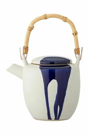 Čajnik Bloomingville Okayama - modra. Čajnik iz kolekcije Bloomingville. Model izdelan iz fajanse.