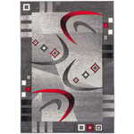 Chemex Preproga Cheap Moderna Trendovska 4596A Crm Kremna Rdeča Siva Črna 180x250 cm