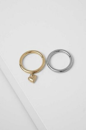 Calvin Klein Romantični dvobarvni komplet prstanov iz jekla Captivate 35000326 (Obseg 52 mm)