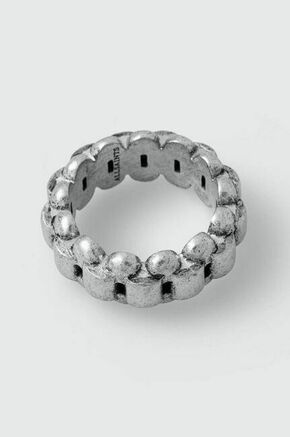Srebrni prstan AllSaints - srebrna. Prstan iz kolekcije AllSaints. Model izdelan srebra sterling.