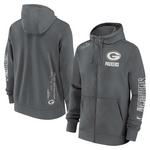 Green Bay Packers Nike Cotton Full-Zip Fleece Iron Grey jopica s kapuco, velikost M