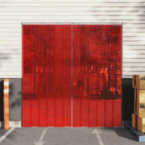 VidaXL Zavesa za vrata rdeča 200 mm x 1