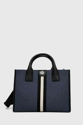 Torbica Dkny - modra. Velika torbica iz kolekcije Dkny. Model na zapenjanje