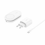 Belkin BOOST CHARGE Qi2 15W 2v1 magnetno stojalo za polnjenje, zložljivo, belo