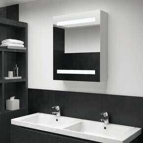 LED kopalniška omarica z ogledalom 50x13