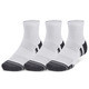 Under Armour Nogavice UA Performance Tech 3pk Qtr-WHT XXL