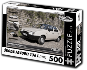 WEBHIDDENBRAND RETRO-AUTA Puzzle št. 13 Škoda Favorit 136 L (1989) 500 kosov