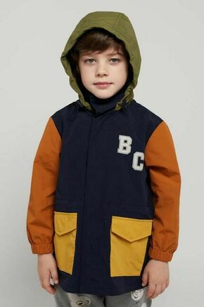 Otroška jakna Bobo Choses mornarsko modra barva - mornarsko modra. Otroški jakna iz kolekcije Bobo Choses. Prehoden model