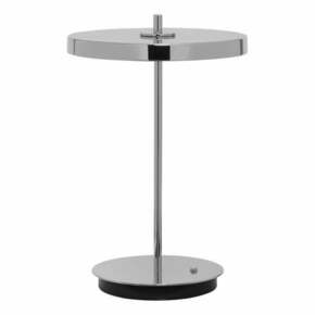 LED zatemnitvena namizna svetilka v srebrni barvi s kovinskim senčnikom (višina 31 cm) Asteria Move – UMAGE
