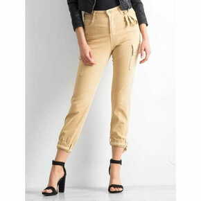 Factoryprice Ženske hlače VINTAGE beige JMP-SP-166-D.92P_318627 36