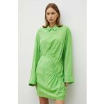 Obleka Herskind zelena barva - zelena. Obleka iz kolekcije Herskind. Model izdelan iz lahke tkanine. Model iz izjemno udobne, zračne tkanine.
