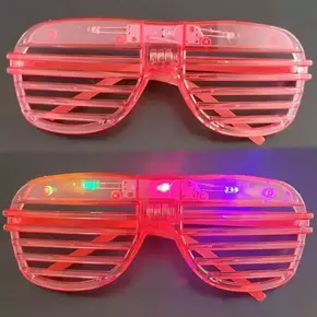 LED očala -GLOW PARTY - Rdeča