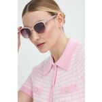 Sončna očala Guess ženska, roza barva, GU7877_5374T - roza. Sončna očala iz kolekcije Guess. Model s toniranimi stekli in okvirji iz plastike. Ima filter UV 400.