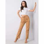 RUE PARIS Ženske hlače ALANI dark beige 339-SP-4979.10P_361927 S