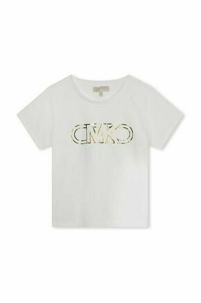 Otroška bombažna kratka majica Michael Kors bela barva - bela. Kratka majica iz kolekcije Michael Kors. Model izdelan iz tanke