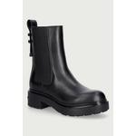 Armani Exchange ženski usnjeni gležnjarji (Chelsea) črna XW003091.AF11912.UC001