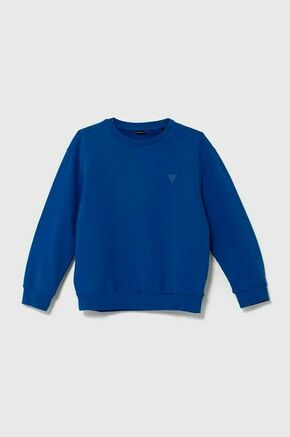 Otroški bombažen pulover Guess L4YQ05 KAD73 - modra. Otroški pulover iz kolekcije Guess