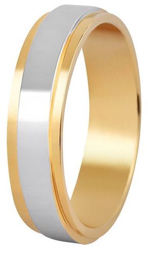 Beneto Ženski dvodelni poročni prstan iz jekla SPD05 (Obseg 56 mm)