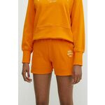 Bombažne kratke hlače Casall oranžna barva - oranžna. Kratke hlače iz kolekcije Casall, izdelane iz gladke pletenine. Model iz izjemno udobne bombažne tkanine.