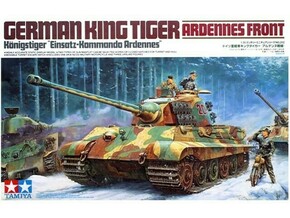 Tamiya maketa-miniatura Nemški kralj Tiger Ardenska fronta • maketa-miniatura 1:35 tanki in oklepniki • Level 4