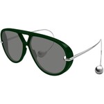 Bottega Veneta BV1273S 008 ONE SIZE (63) Zelena/Siva