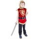 WEBHIDDENBRAND Otroški kostum viteza z grbom rdeče barve (M)