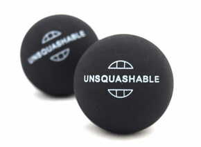 Unsquashable set dveh žogic za squash z rdečo piko