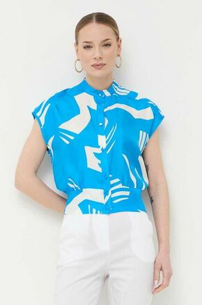 Svilena srajca Beatrice B - modra. Srajca iz kolekcije Beatrice B