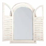 Belo leseno ogledalo z žaluzijo Esschert Design
