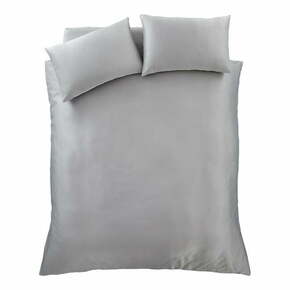 Sivo posteljno perilo za eno osebo 135x200 cm Silky Soft - Catherine Lansfield