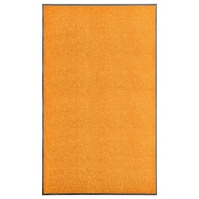 Greatstore Pralni predpražnik oranžen 90x150 cm