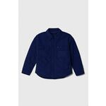 Otroška jakna Tommy Hilfiger mornarsko modra barva - mornarsko modra. Otroški jakna iz kolekcije Tommy Hilfiger. Delno podložen model, izdelan iz prešitega materiala. Izdelek vsebuje reciklirana vlakna.