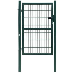 VidaXL 2D Vrata za Ograjo (Enojna) Zelene Barve 106 x 210 cm