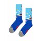 Nogavice Happy Socks Lighthouse Sock - modra. Nogavice iz kolekcije Happy Socks. Model izdelan iz elastičnega, vzorčastega materiala.