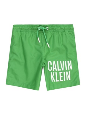 Otroške kopalne kratke hlače Calvin Klein Jeans zelena barva - zelena. Otroški kopalne kratke hlače iz kolekcije Calvin Klein Jeans. Model izdelan iz udobnega materiala.