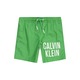 Otroške kopalne kratke hlače Calvin Klein Jeans zelena barva - zelena. Otroški kopalne kratke hlače iz kolekcije Calvin Klein Jeans. Model izdelan iz udobnega materiala.
