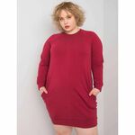 BASIC FEEL GOOD )Ženska plus size obleka ARIADNE burgundska RV-SK-6296.99_364144 4XL