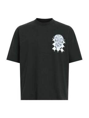 Bombažna kratka majica AllSaints Grid moška