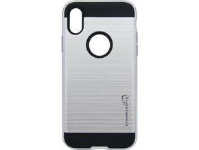 Chameleon Apple iPhone X / XS - Gumiran ovitek (ARM-01) - srebrn