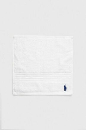 Velika bombažna brisača Ralph Lauren Wash Towel Player - bela. Velika bombažna brisača iz kolekcije Ralph Lauren. Model izdelan iz tekstilnega materiala.