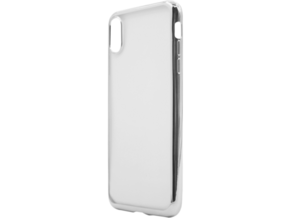 Chameleon Apple iPhone XS Max - Gumiran ovitek (TPUE) - rob srebrn
