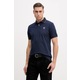 Bombažen polo Hackett London moški, mornarsko modra barva, HM5600082 - mornarsko modra. Polo iz kolekcije Hackett London, izdelan iz tanke, elastične pletenine. Model iz izjemno udobne bombažne tkanine.