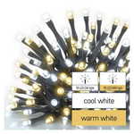 Emos LED svetlobna veriga, 18 m, za notranjo in zunanjo uporabo, topla/hladna bela svetloba, s časovnikom