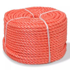 Shumee Zvita vrv polipropilen 12 mm 100 m oranžna