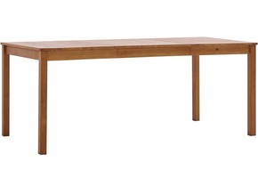 VIDAXL Jedilna miza medeno rjava 180x90x73 cm borovina