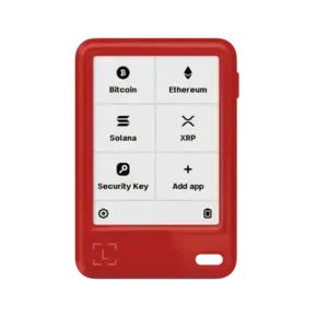 Strojna denarnica Ledger Nano Gen 5 Cherry Red strojna denarnica za kripto s ključem za obnovitev (LEDGERNANO-5-CR-RK)
