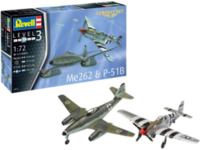 REVELL modeli letal Combat Set Me262 &amp; P-51B - 6050 03711