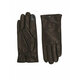 Calvin Klein Moške rokavice Modern Bar Leather Gloves K50K511017 Črna