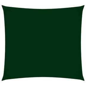 VidaXL Senčno jadro oksford blago kvadratno 6x6 m temno zeleno