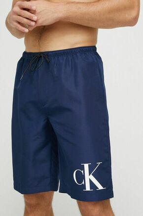 Kopalne kratke hlače Calvin Klein mornarsko modra barva - mornarsko modra. Kopalne kratke hlače iz kolekcije Calvin Klein. Model izdelan iz lahkega blaga. Izjemno zračen
